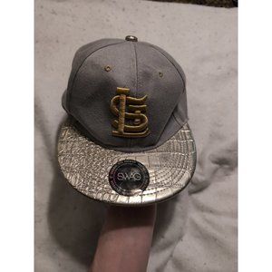SWAG Gray Gold Snapback Hat Saint Louis Cardinals